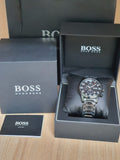 Hugo Boss Aeroliner Black Dial Silver Steel Strap Watch for Men - 1513181 Authentic Buy Shop Now
