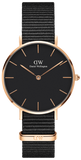 Daniel Wellington Classic Bayswater Black Dial Black NATO Strap Watch For Women - DW00100281 Authentic Buy Shop Now