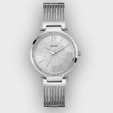 Guess Soho Silver DIal Stainless Steel Mesh Bracelet Watch For Women - W0638L1 Authentic Buy Shop Now