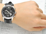 Emporio Armani Sportivo Black Dial Two Tone Ceramic Bracelet Watch For Men - AR5866 Authentic Buy Shop Now