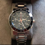 Burberry The City Black Dial Silver Steel Strap Watch for Men - BU9380 Authentic Buy Shop Now