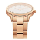 Daniel Wellington Iconic Link White Dial Rose Gold Steel Strap Watch For Women - DW00100209 Authentic Buy Shop Now