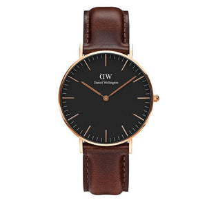 Daniel Wellington Classic Bristol Black Dial Brown Leather Strap Watch for Men - DW00100137 Authentic Buy Shop Now