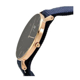 Daniel Wellington Classic Bayswater Black Dial Black NATO Strap Watch For Men - DW00100277 Authentic Buy Shop Now