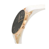 Daniel Wellington Classic Dover Black Dial White Nylon Strap Watch For Women - DW00100310 Authentic Buy Shop Now