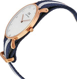 Daniel Wellington Classy Glasgow White Dial Two Tone Nylon Strap Watch For Women - DW00100078 Authentic Buy Shop Now