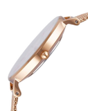 Daniel Wellington Classic Petite White Dial Rose Gold Mesh Bracelet Watch For Women - DW00100219 Authentic Buy Shop Now