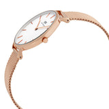 Daniel Wellington Classic Petite Melrose White Dial Rose Gold Mesh Bracelet Watch For Women - DW00100163 Authentic Buy Shop Now