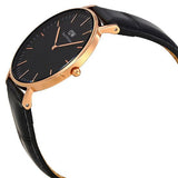 Daniel Wellington Classic Reading Black Dial Black Leather Strap Watch For Women - DW00100141 Authentic Buy Shop Now