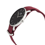 Daniel Wellington Classic Roselyn Black Dial Maroon Nylon Strap Watch For Women - DW00100274 Authentic Buy Shop Now