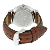 Daniel Wellington Dapper St Mawes White Dial Brown Leather Strap Watch For Women - DW00100095 Authentic Buy Shop Now