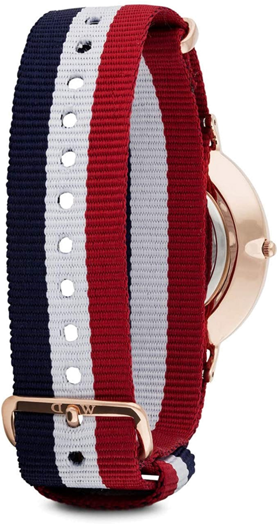 Daniel Wellington Classic Cambridge White Dial Two Tone NATO Strap Watch For Men - DW00100003 Authentic Buy Shop Now