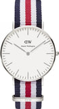 Daniel Wellington Classic Canterbury White Dial Two Tone NATO Strap Watch For Women - DW00100051 Authentic Buy Shop Now