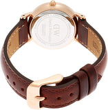 Daniel Wellington Classy St Mawes White Dial Brown Leather Strap Watch For Women - DW00100059 Authentic Buy Shop Now