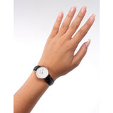 Daniel Wellington Classy Sheffield White Dial Black Leather Strap Watch For Women - DW00100060 Authentic Buy Shop Now