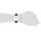 Daniel Wellington Classic Petite Bristol White Dial Brown Leather Strap Watch For Women - DW00100171 Authentic Buy Shop Now