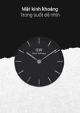 Daniel Wellington Classic Petite Sheffield Black Dial Black Leather Strap Watch For Women - DW00100236 Authentic Buy Shop Now