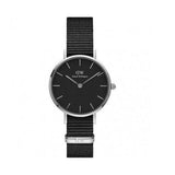 Daniel Wellington Petite Cornwall Black Dial Black Nylon Strap Watch For Women - DW00100248 Authentic Buy Shop Now