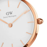 Daniel Wellington Classic Petite Dover White Dial White Nylon Strap Watch For Women - DW00100313 Authentic Buy Shop Now