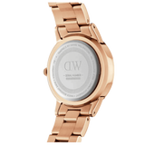 Daniel Wellington Iconic Link Black Dial Rose Gold Steel Strap Watch For Men - DW00100344 Authentic Buy Shop Now