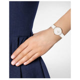 Daniel Wellington Petite White Dial White Leather Strap Watch For Women - DW00100249 Authentic Buy Shop Now