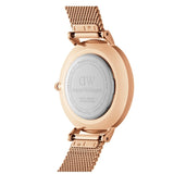 Daniel Wellington Petite Melrose Mother of Pearl Pink Dial Pink Mesh Strap Watch For Women - DW00100513 Authentic Buy Shop Now
