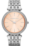 Michael Kors Darci Orange Dial Silver Stainless Steel Strap Watch for Women - MK3218 Authentic Buy Shop Now