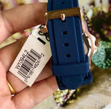 Guess Zena Blue Dial Blue Silicone Strap Watch For Women - W1049L2 Authentic Buy Shop Now
