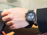 Calvin Klein City Chronograph Grey Dial Black Leather Strap Watch for Men - K2G177C3 Authentic Buy Shop Now