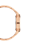 Daniel Wellington Iconic Link Analog Black Dial Rose Gold Steel Strap Watch For Women - DW00100214 Authentic Buy Shop Now