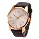 Calvin Klein City Silver Dial Brown Leather Strap Watch For Men - K2G21629 Authentic Buy Shop Now