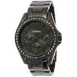 Fossil Riley Multifunction Black Dial Black Steel Strap Watch for Women - ES4519 Authentic Buy Shop Now
