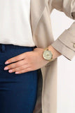 Tommy Hilfiger Jenna Quartz White Dial Gold Mesh Bracelet Watch For Women - 1781943 Authentic Buy Shop Now