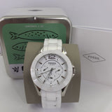 Fossil Ceramic White Dial White Ceramic Strap Watch for Women - CE1002 Authentic Buy Shop Now