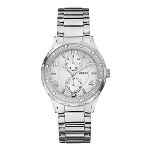 Guess Siren White Dial Silver Steel Strap Watch for Women - W0442L1 Authentic Buy Shop Now