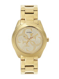 Guess G-Twist Gold Dial Gold Steel Strap Watch for Women - W1082L2 Authentic Buy Shop Now