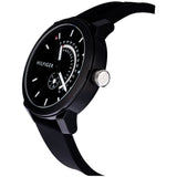Tommy Hilfiger Denim Quartz Black Dial Black Rubber Strap Watch for Men - 1791483 Authentic Buy Shop Now