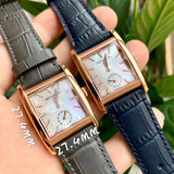 Movado Heritage Mother of Pearl White Dial Grey Leather Strap Watch For Women - 3650051 Authentic Buy Shop Now