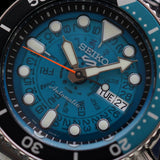 Seiko 5 Sports SKX Skeleton Green Dial Silver Steel Strap Watch For Men - SRPJ45K1 Authentic Buy Shop Now