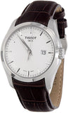 Tissot T Classic Couturier Chronograph White Dial Brown Leather Strap Watch For Men - T035.410.16.031.00 Authentic Buy Shop Now