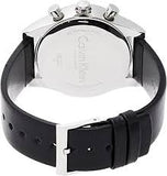 Calvin Klein Posh Silver Dial Black Leather Strap Watch for Men - K8Q371C6 Authentic Buy Shop Now