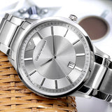 Emporio Armani Renato Quartz Silver Dial Silver Steel Strap Watch For Men - AR11189 Authentic Buy Shop Now