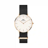 Daniel Wellington Classic Petite Cornwall White Dial Green NATO Strap Watch For Women - DW00100253 Authentic Buy Shop Now