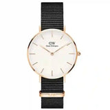 Daniel Wellington Classic Petite Cornwall White Dial Green NATO Strap Watch For Women - DW00100253 Authentic Buy Shop Now