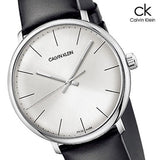 Calvin Klein High Noon Quartz White Dial Black Leather Strap Watch for Men - K8M211C6 Authentic Buy Shop Now