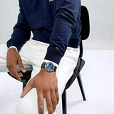 Tommy Hilfiger Cooper Blue Dial Brown Leather Strap Watch for Men - 1791508 Authentic Buy Shop Now