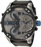 Diesel Mr Daddy 2.0 Chronograph Grey Dial Black Nylon Strap Watch For Men - DZ7420 Authentic Buy Shop Now