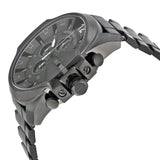 Diesel Mega Chief Chronograph Black Dial Black Steel Strap Watch For Men - DZ4355 Authentic Buy Shop Now