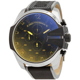 Diesel Mega Chief Chronograph Black Dial Grey Nylon Strap Watch For Men - DZ4523 Authentic Buy Shop Now