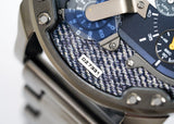 Diesel Big Daddy 2.0 Chronograph Blue Dial Grey Steel Strap Watch For Men - DZ7331 Authentic Buy Shop Now